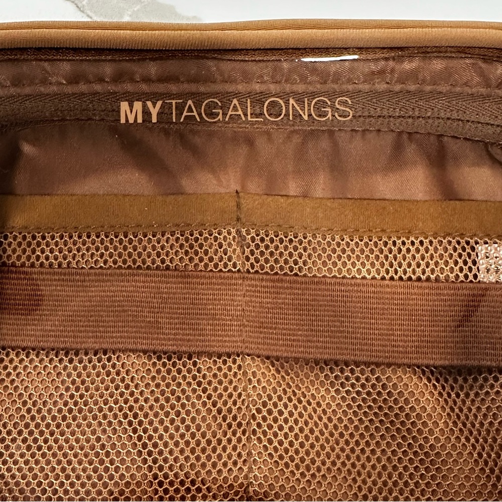 MYTAGALONGS Neoprene Organizer Pouch - Toiletry & Tech Bag - Camel/Tan - Picture 2 of 8